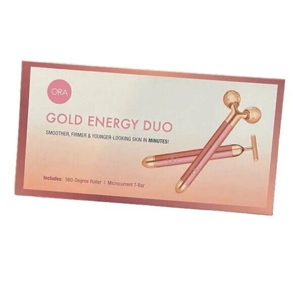 Ora Gold Energy Duo Microcurrent T-Bar & 360-Degree Roller FabFitFun Fall 2023 - Picture 3 of 6